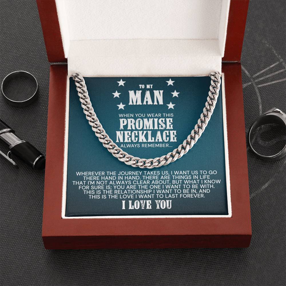 To My Man – Cuban Link Chain Necklace