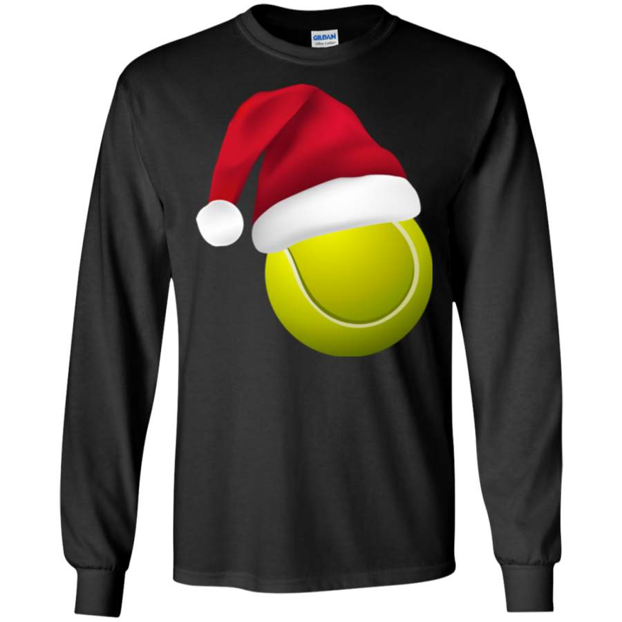 Tennis Santa Hat – Christmas Gift LS/Hoodie/Sweatshirt