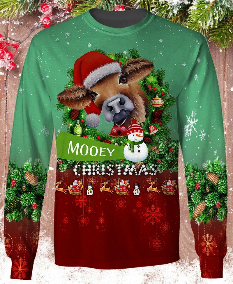 Mooey Christmas 3D Sweatshirt