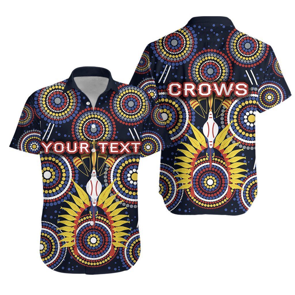 Adelaide Hawaiian Shirt Original Indigenous Crows K8