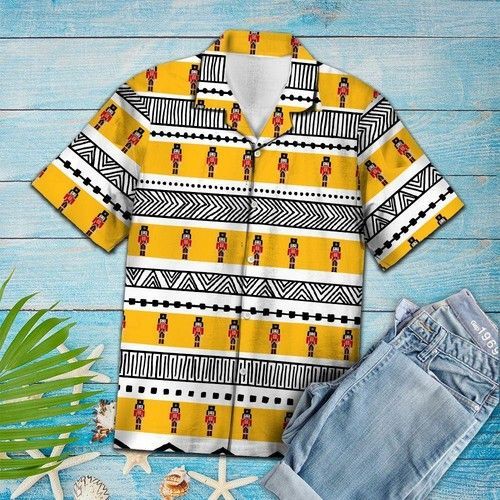 Aloha Shirt Nutcracker Pattern Hawaiian Shirt