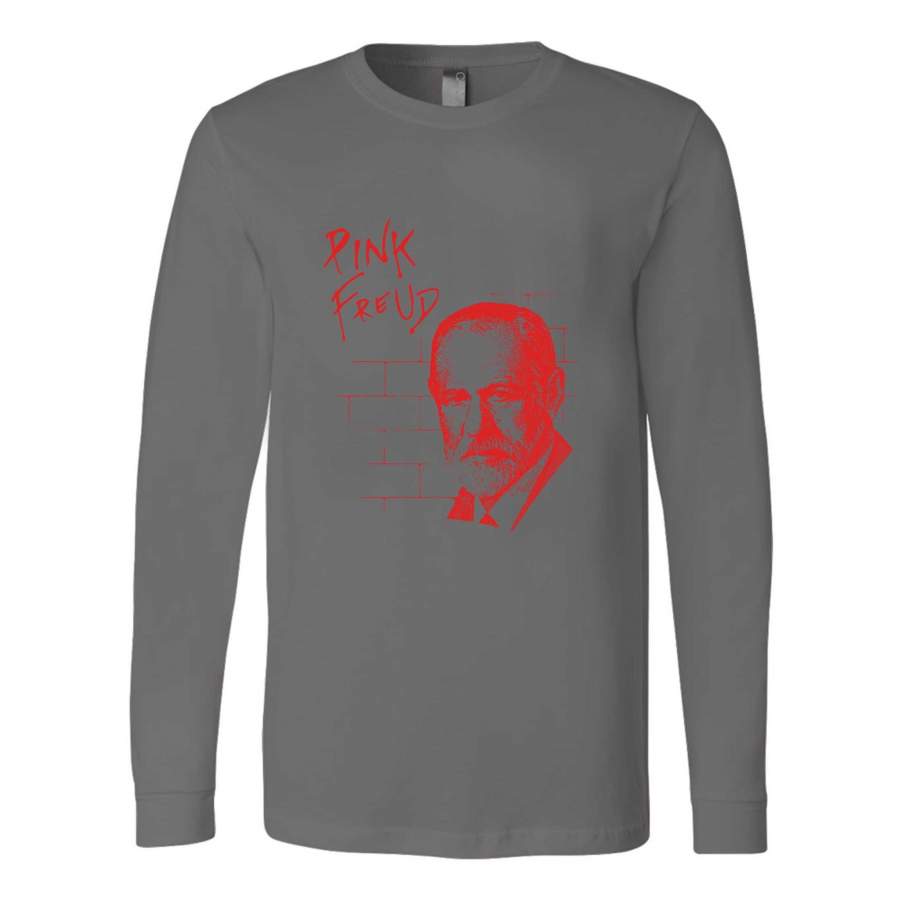 Pink Freud Sigmund Vintage Science Psychology Dream Graphic Long Sleeve T-Shirt