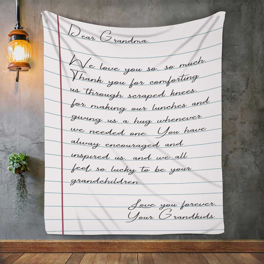 Grandma Letter Blanket