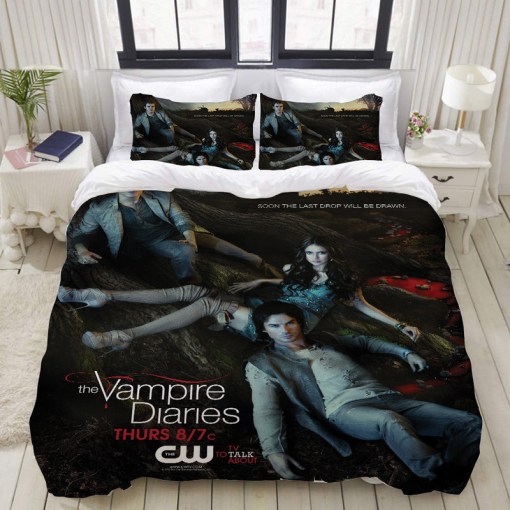 The Vampire Diaries 6 Duvet Cover Pillowcase Home Decor 3D Bedding Set 1