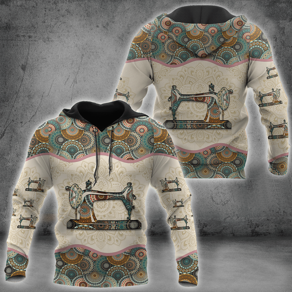 Sewing Machine 3D All Over Printed Hoodie For Men And Women