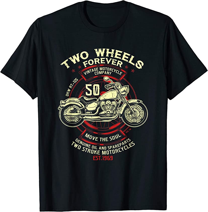 Vintage Motorcycle 50th 1969 Awesomatic Birthday T-Shirt