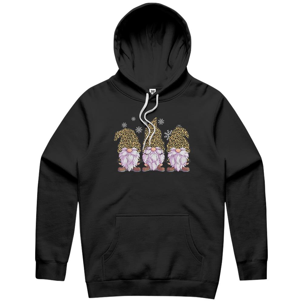 Three Gnomes Shirt Men Women Leopard Print Christmas Cheetah Hoodie