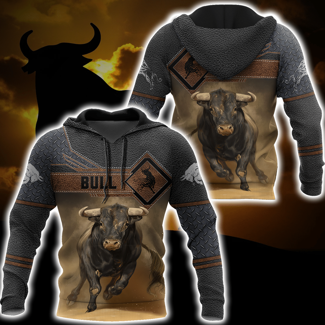 Bull 3D All Over Printed Unisex Shirts For Men And Women