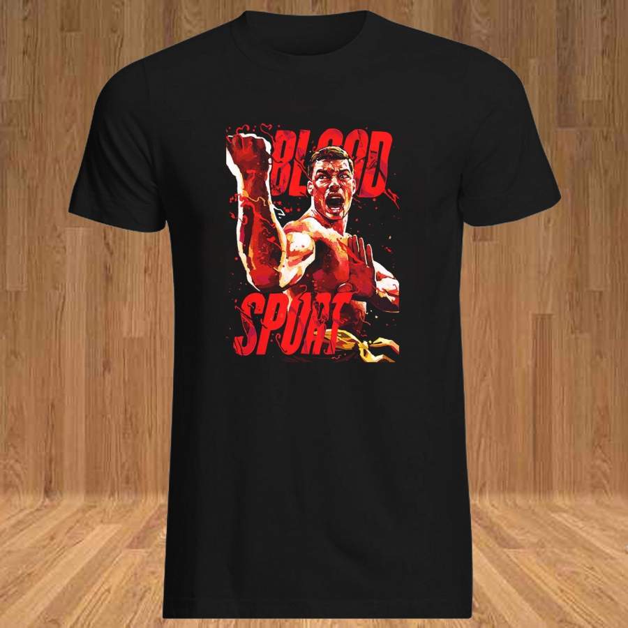 Bloodsport Poster Jean-Claude Van Damme Art Men T Shirt