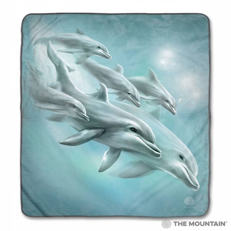 Dolphin Dive CLA1712612F Sherpa Fleece Blanket