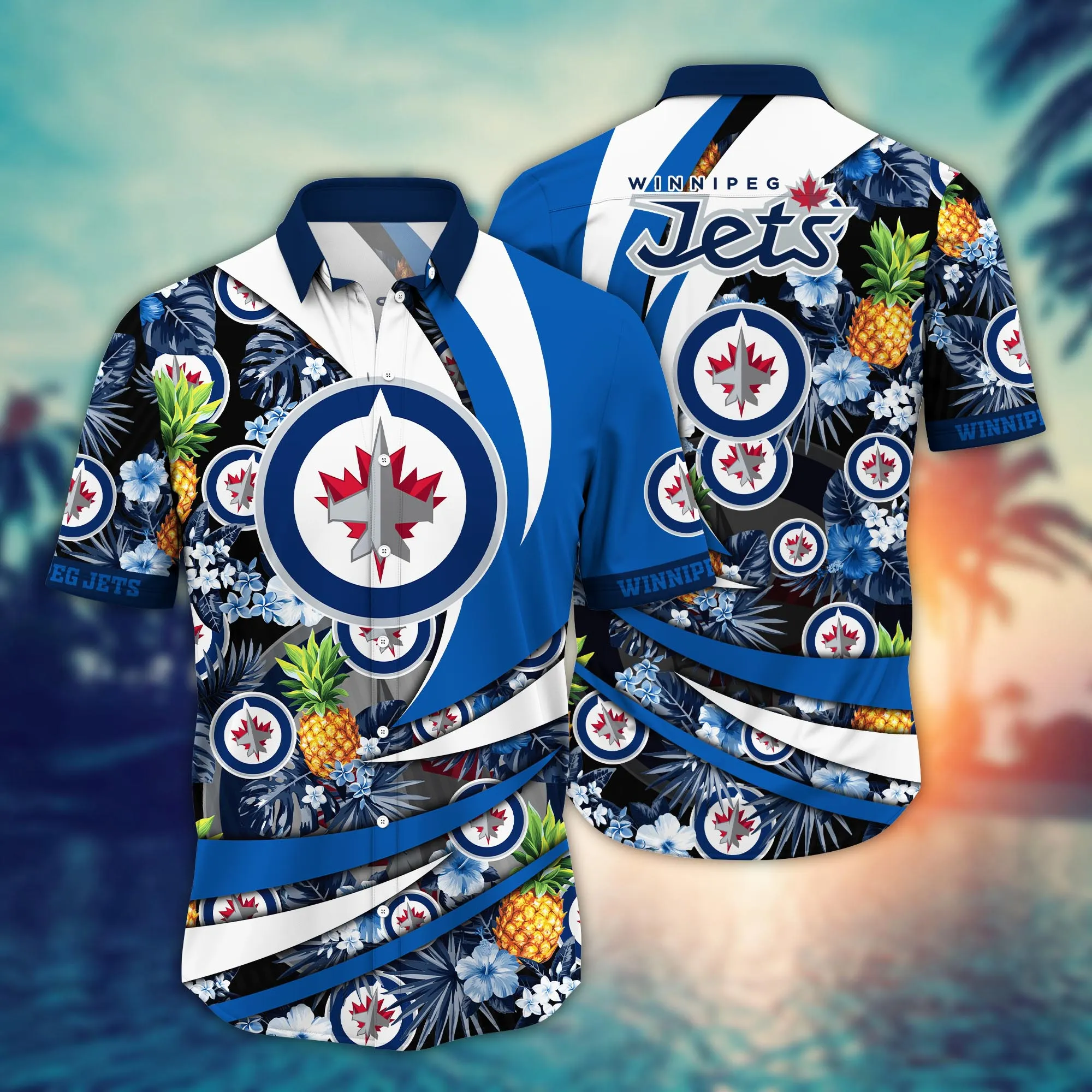 Winnipeg Jets Nhl Hawaiian Shirt Shorts Aloha Shirt