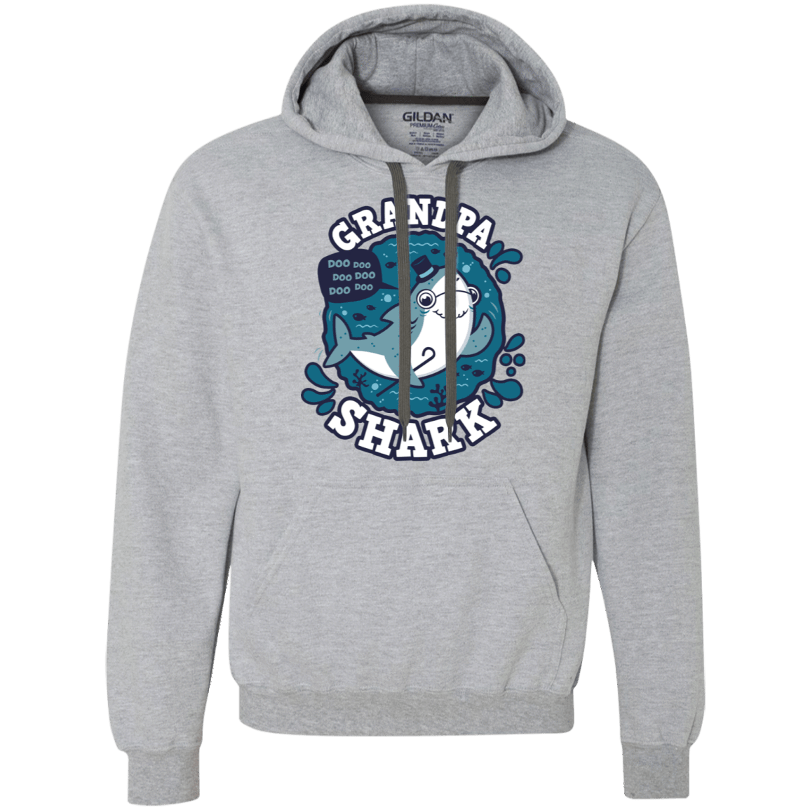 Shark Family Trazo – Grandpa Premium Fleece Hoodie