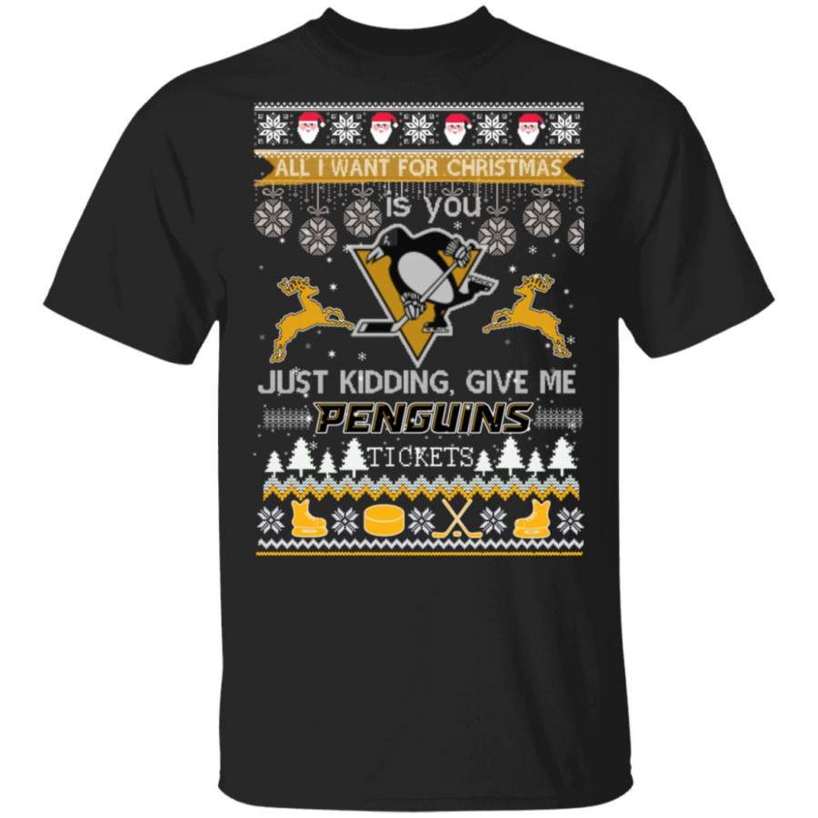 All I Want For Christmas Is You Pittsburgh Penguins Ice Hockey Ugly Christmas Sweater, Hoodie, Sweatshirt