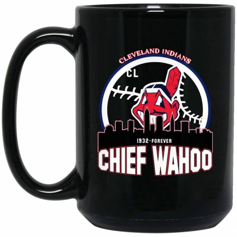 Cleveland Indians 1932 Forever Chief Wahoo 11 oz. Black Mug