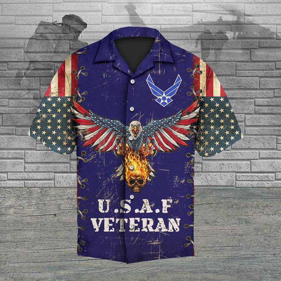 U.S.A.F Veteran Hawaiian Shirt