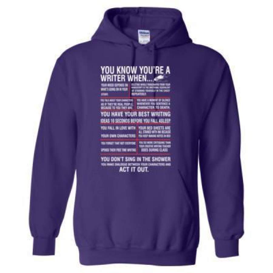 AGR You Know You Are A Writer When – Heavy Blend™ Hooded Sweatshirt