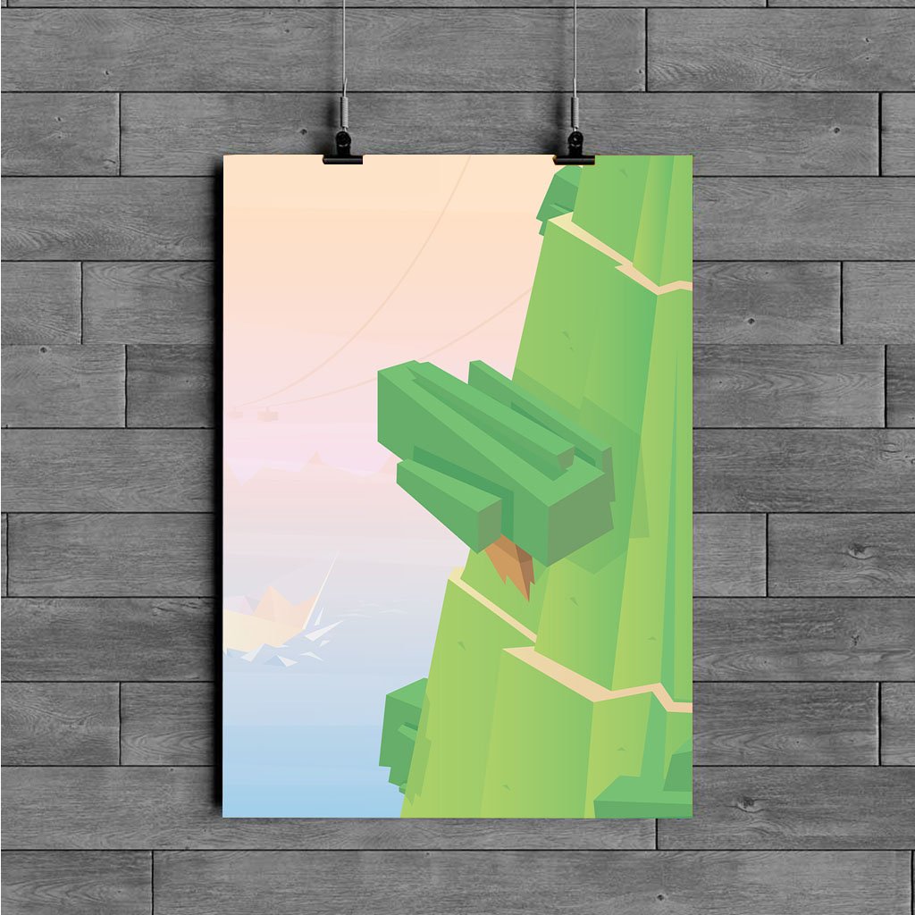 tree aesthetic minecraft poster