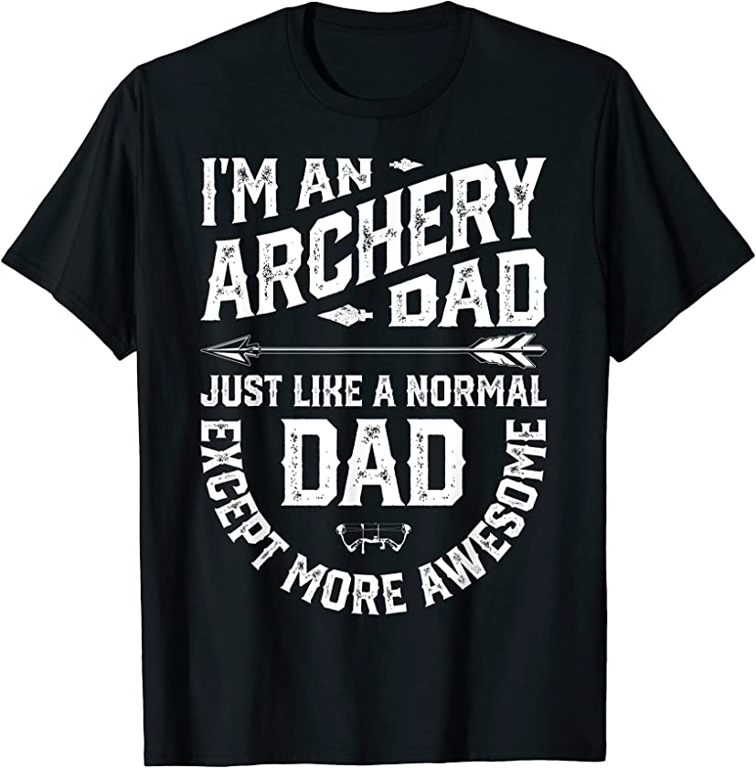 Archery Dad Archer Men Fathers Day Vintage Bow And Arrow T-Shirt