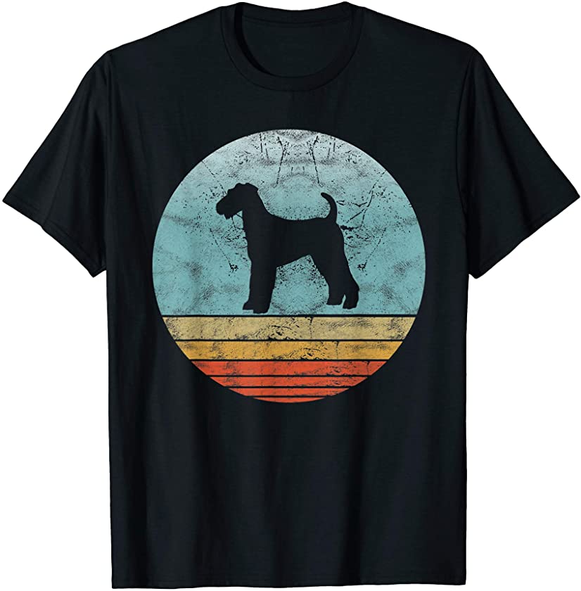 Retro Airedale Terrier Dog Vintage Style Animal Dogs Breed T-Shirt