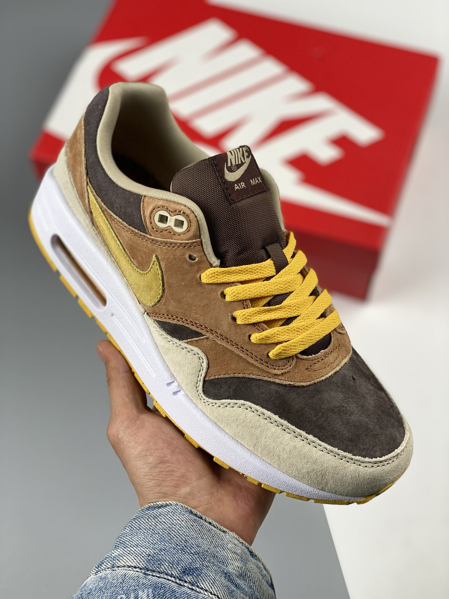 Nike Air Max 1 Ugly Duckling PecanYellow Ochre-Brown DZ0482-200 5339933