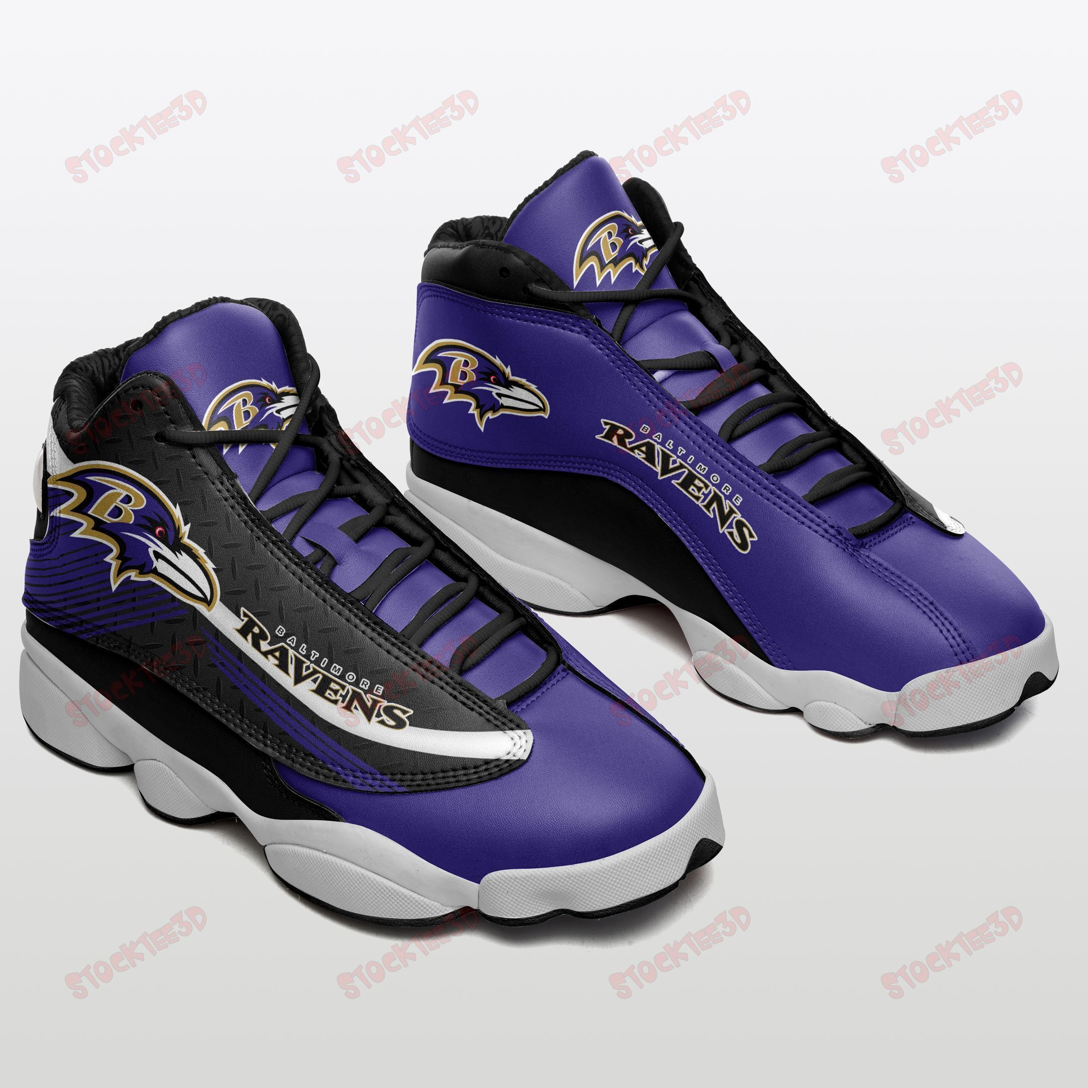 Baltimore Ravens Air Jd13 Sneakers 618