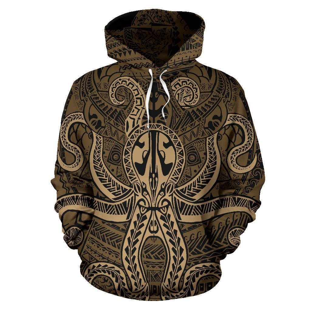 Polynesian Hoodie Octopus Tattoo TH5