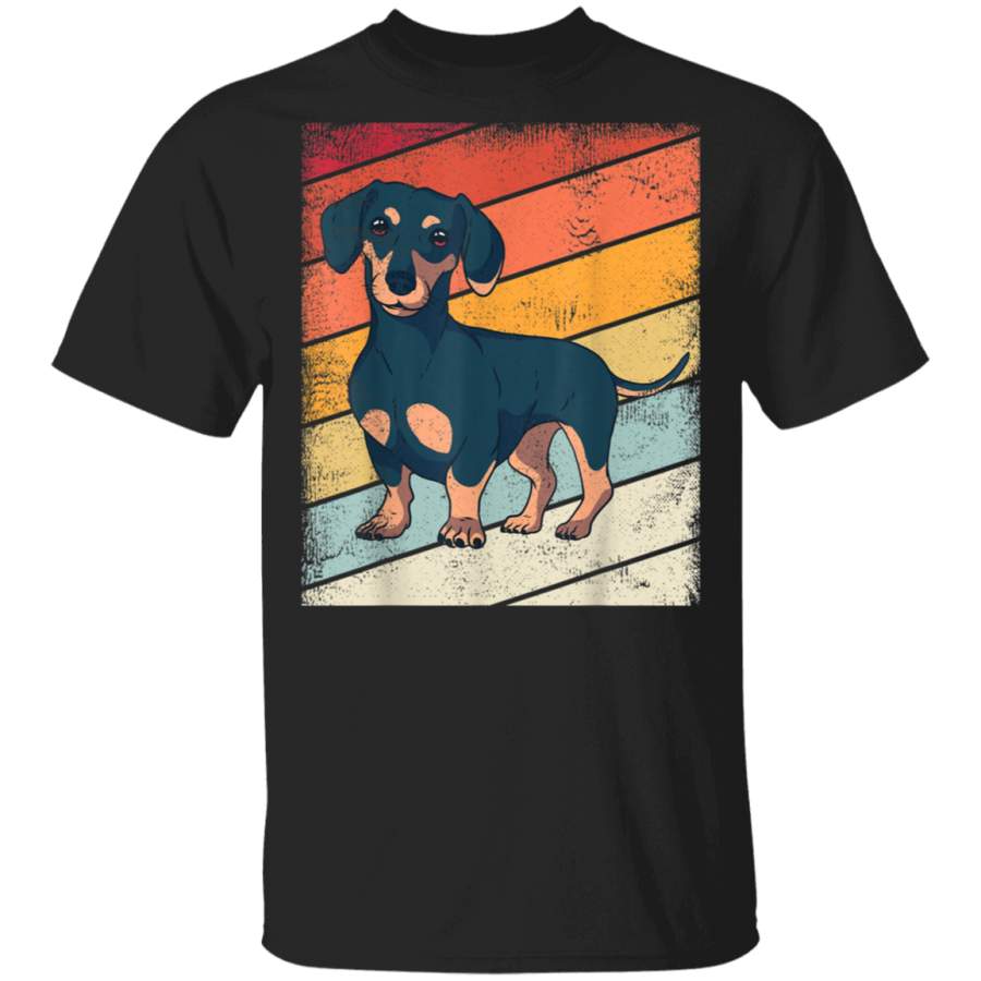 Vintage Dachshund Retro Graphic Gift Kids Youth TShirt