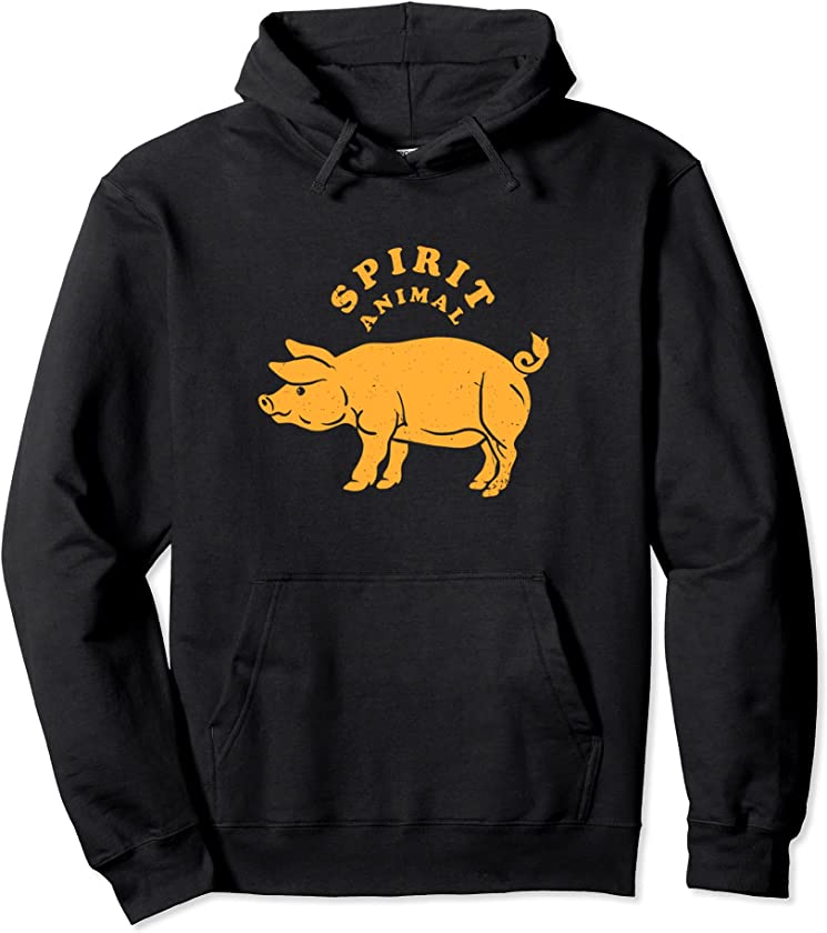 Pig – Spirit Animal / Cool, Cute & Funny Pig Lover & Farmer Pullover Hoodie