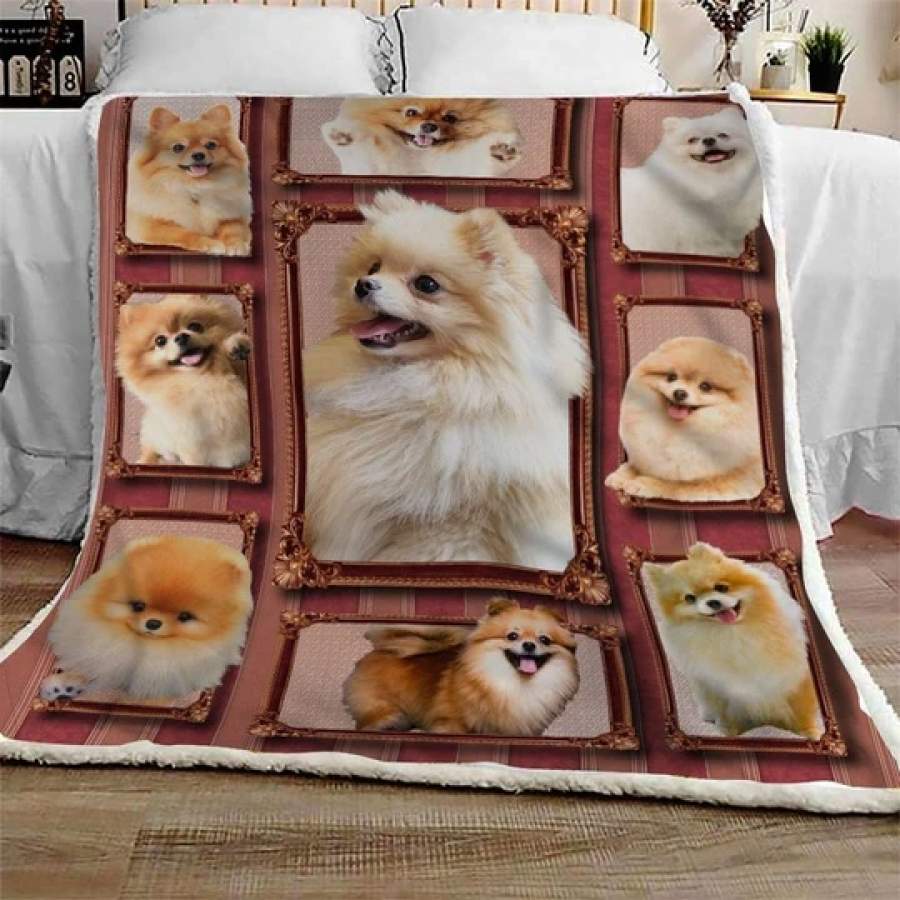 3D POMERANIAN BLANKET – GIFT FOR BIRTHDAY, CHRISTMAS