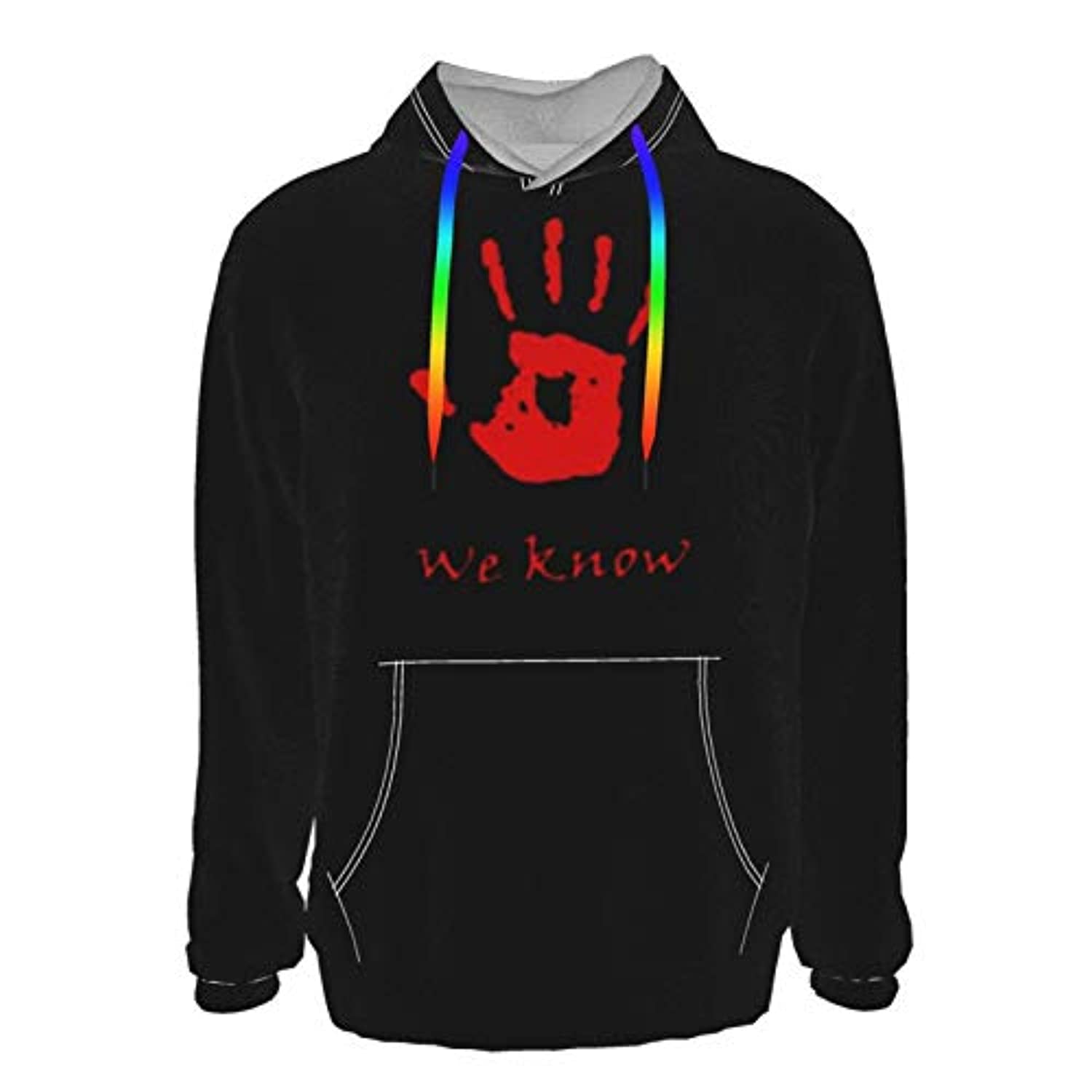 THE ELDER SCROLLS Hoodies – Dark Brotherhood We Know Black Pullover Hoodie with Pocket