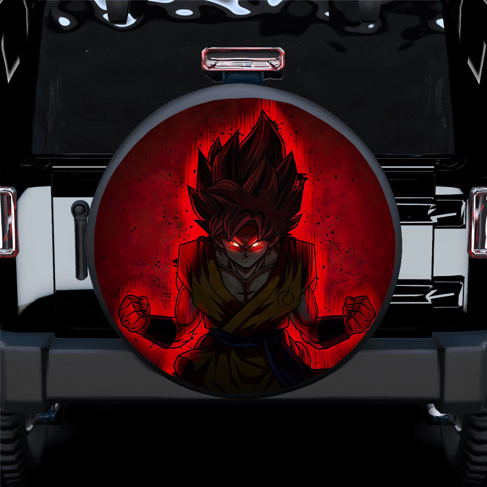 Goku Red Super Saiyan Jeep Car Spare Tire Covers Gift For Campers