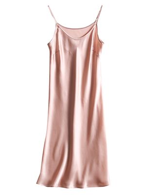 SuyaDream Women Silk Dress 100%Natural Silk Spaghetti Strap Long Dresses 2022 Summer New Clothes Pink alx