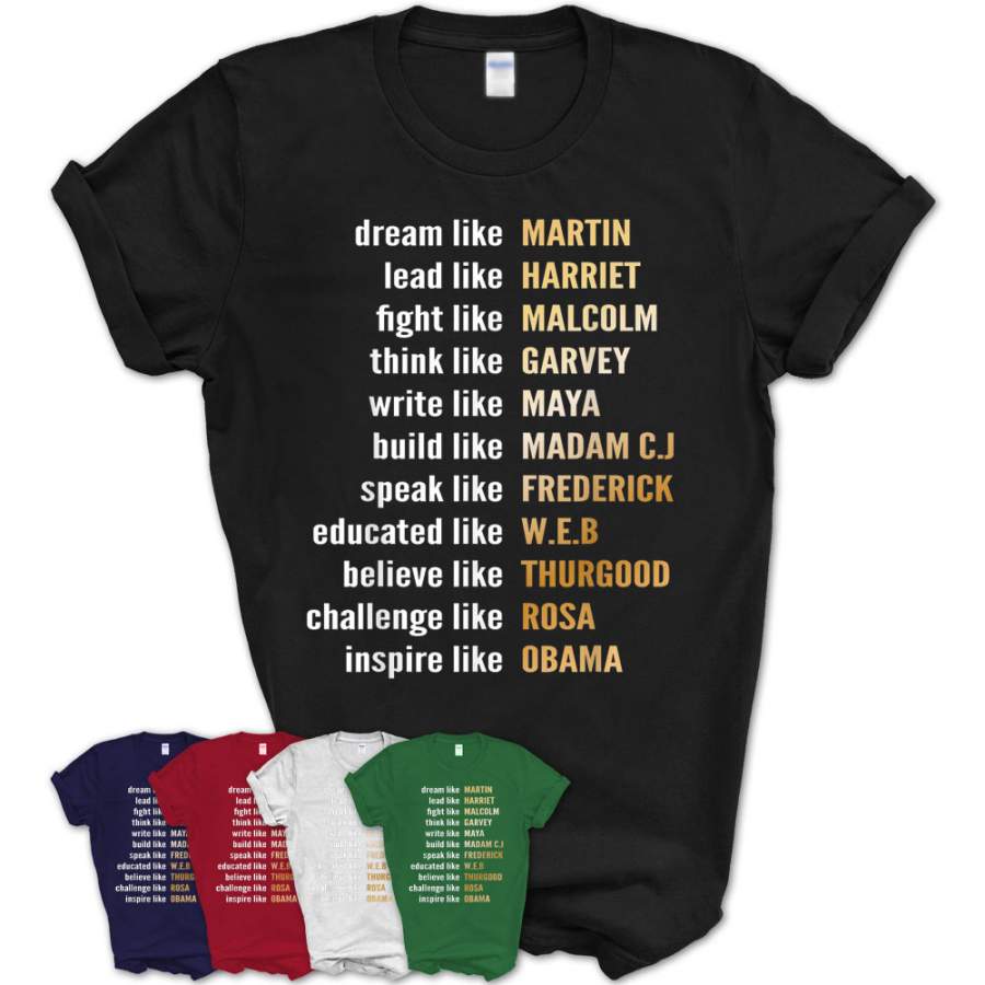 African American Design For Black History Lovers T-Shirt