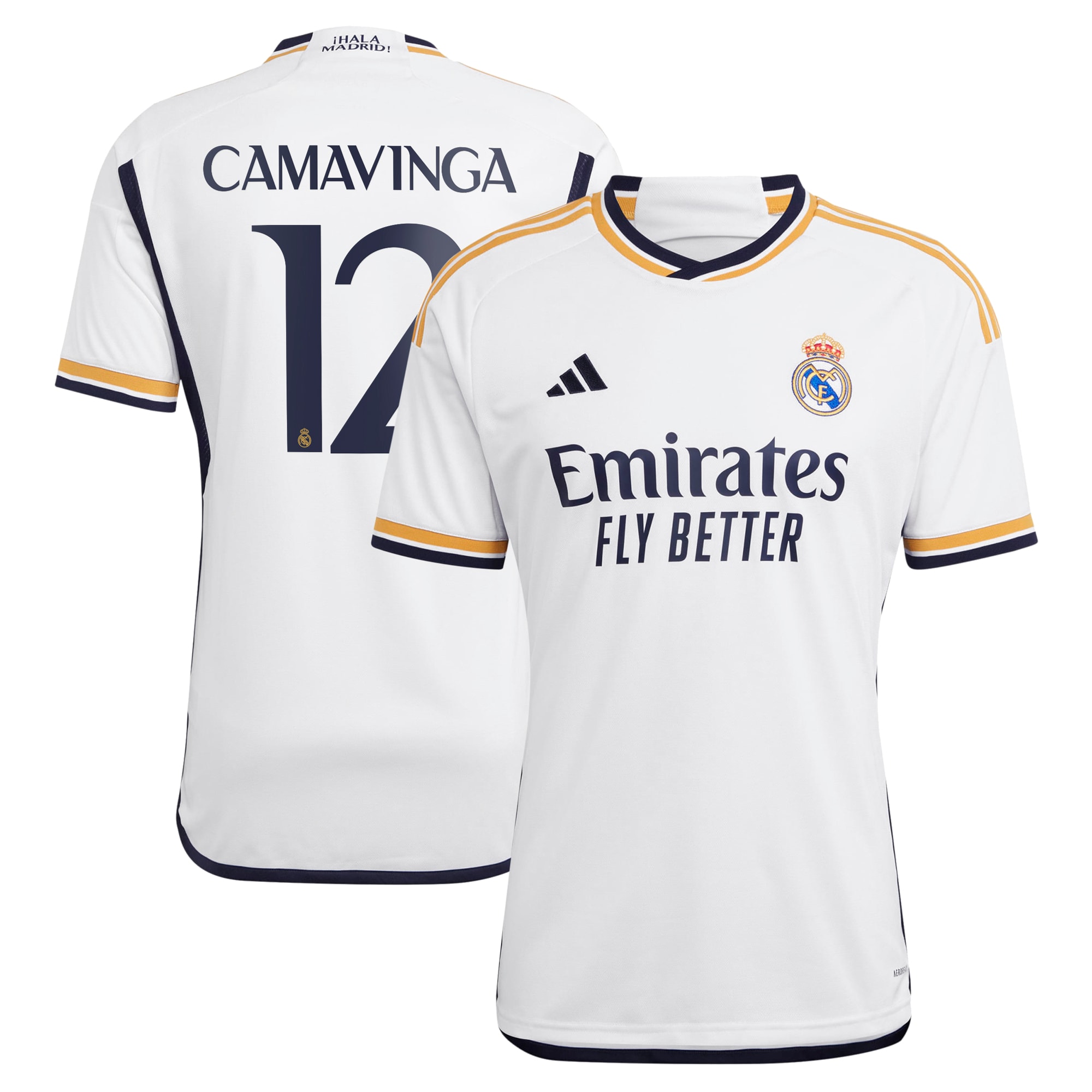 Eduardo Camavinga Real Madrid 2023/24 Home Replica Jersey – White