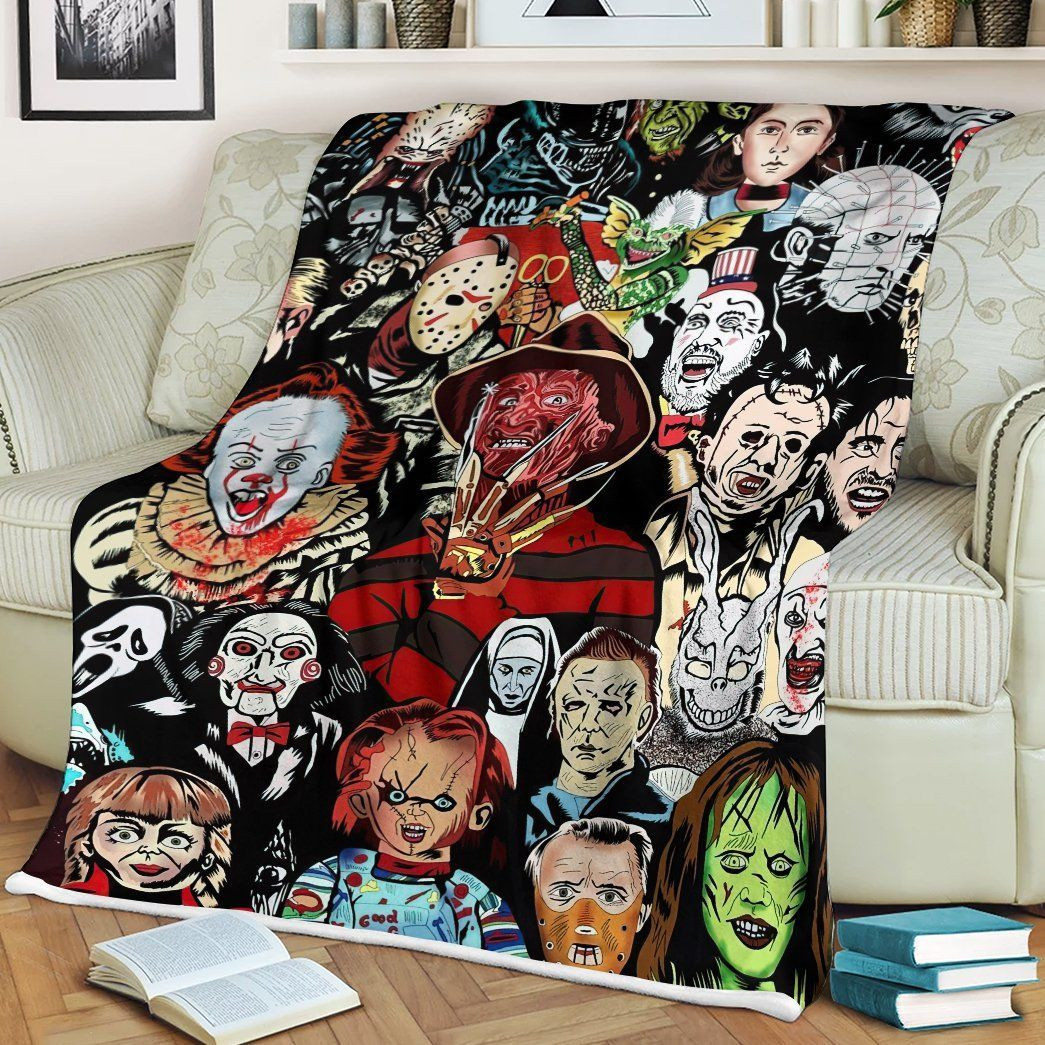 Halloween Horror Movie Killer Custom Blanket