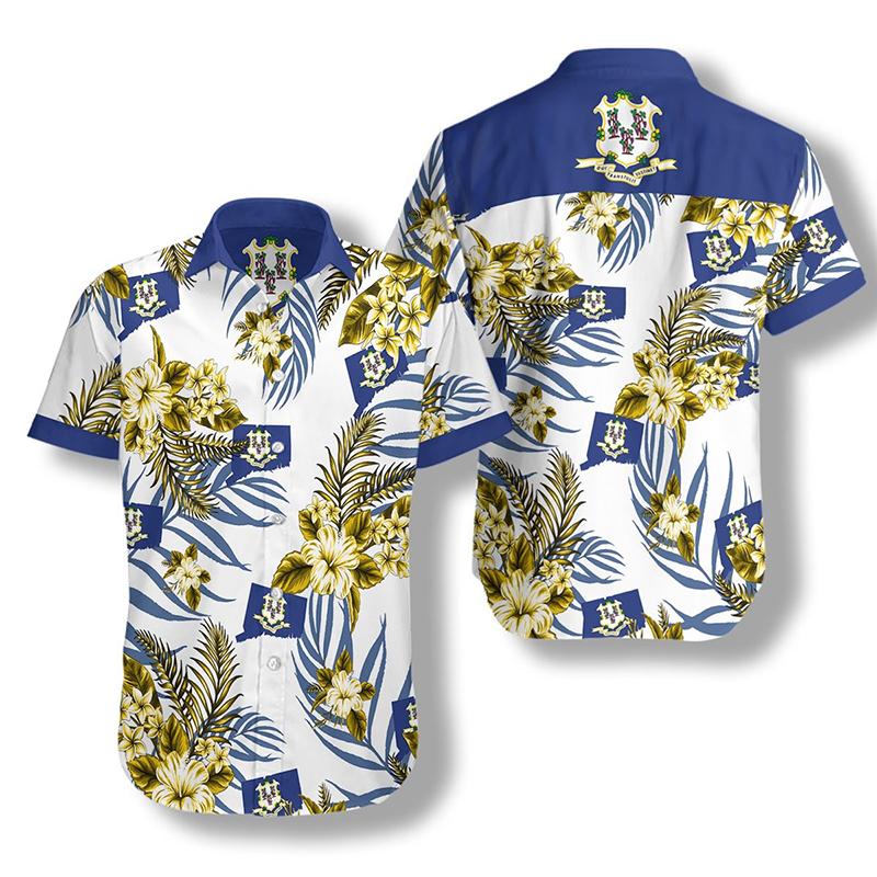 Connecticut Proud Aloha Hawaii Shirts For Men Women Ha66002