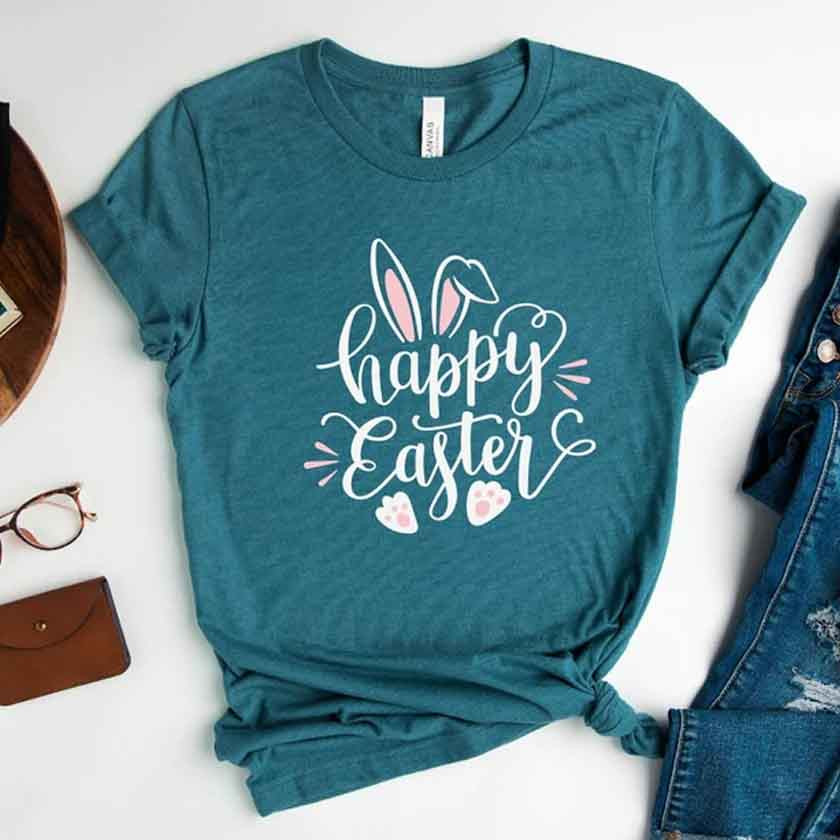 Bunny Easter Day Shirt Hoodie Gifts For Women