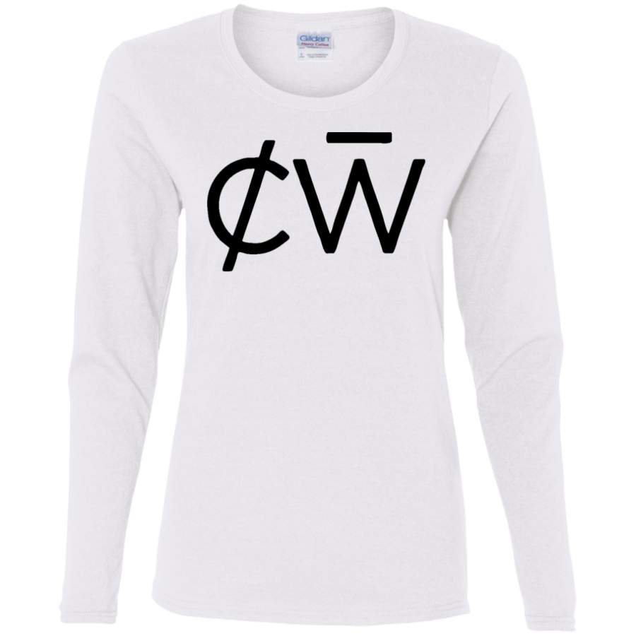 AGR charlotte de witte logo Ladies’ Cotton LS T-Shirt