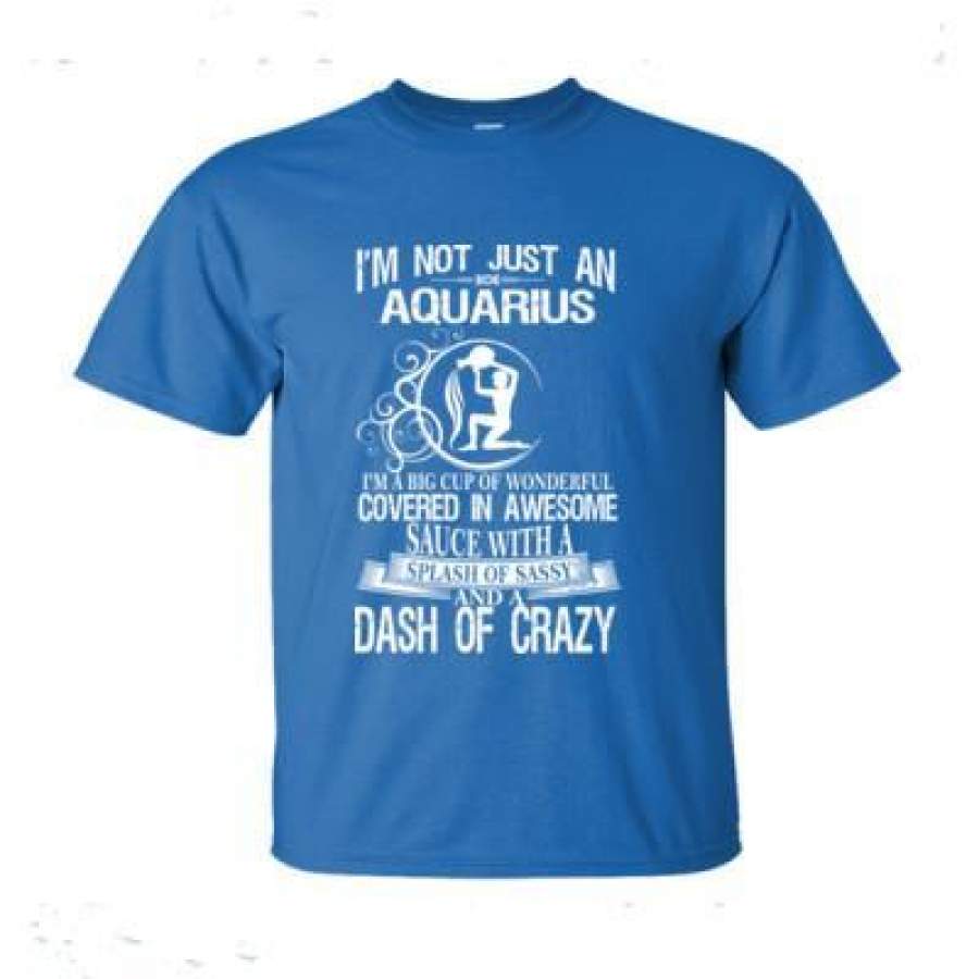 AGR Aquarius Im A Big Cup Of Wonderful Covered In Awesome Sauce With A Splash Of Sassy And A Dash Of Crazy – Ultra-Cotton T-Shirt