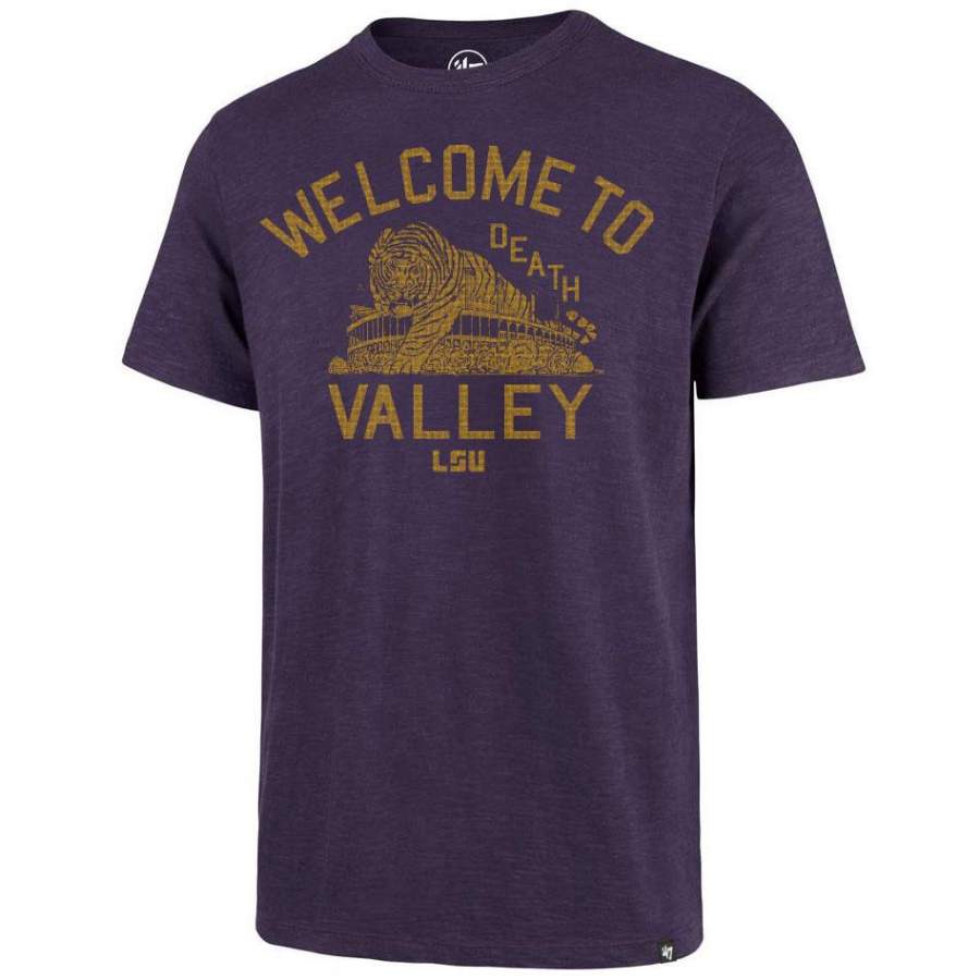 47 Brand LSU Tigers Welcome To Death Valley Scrum T-shirt – Purple