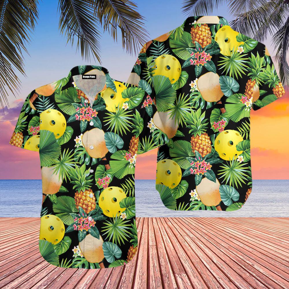 Pickleball Pineapple Tropical Hawaii Shirt For Men And Women Ha48779