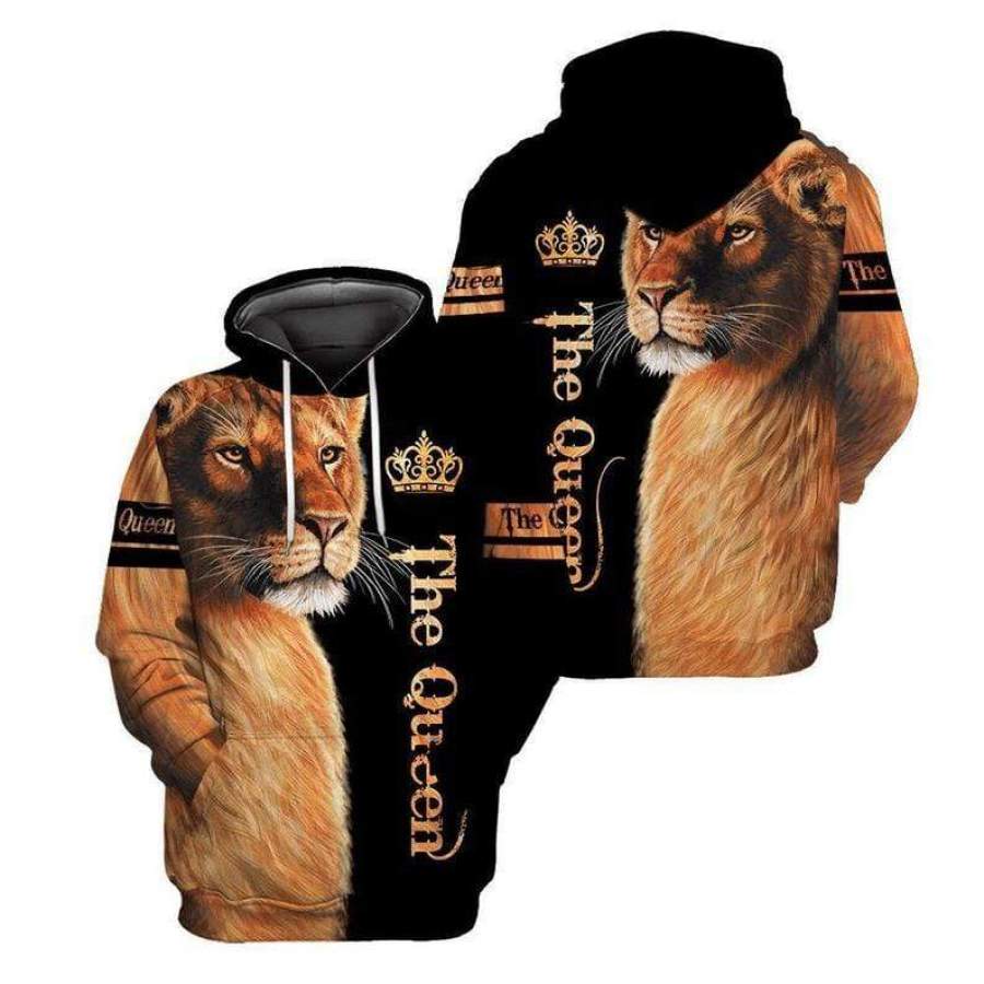 The Queen Lion Hoodie 3D All over print