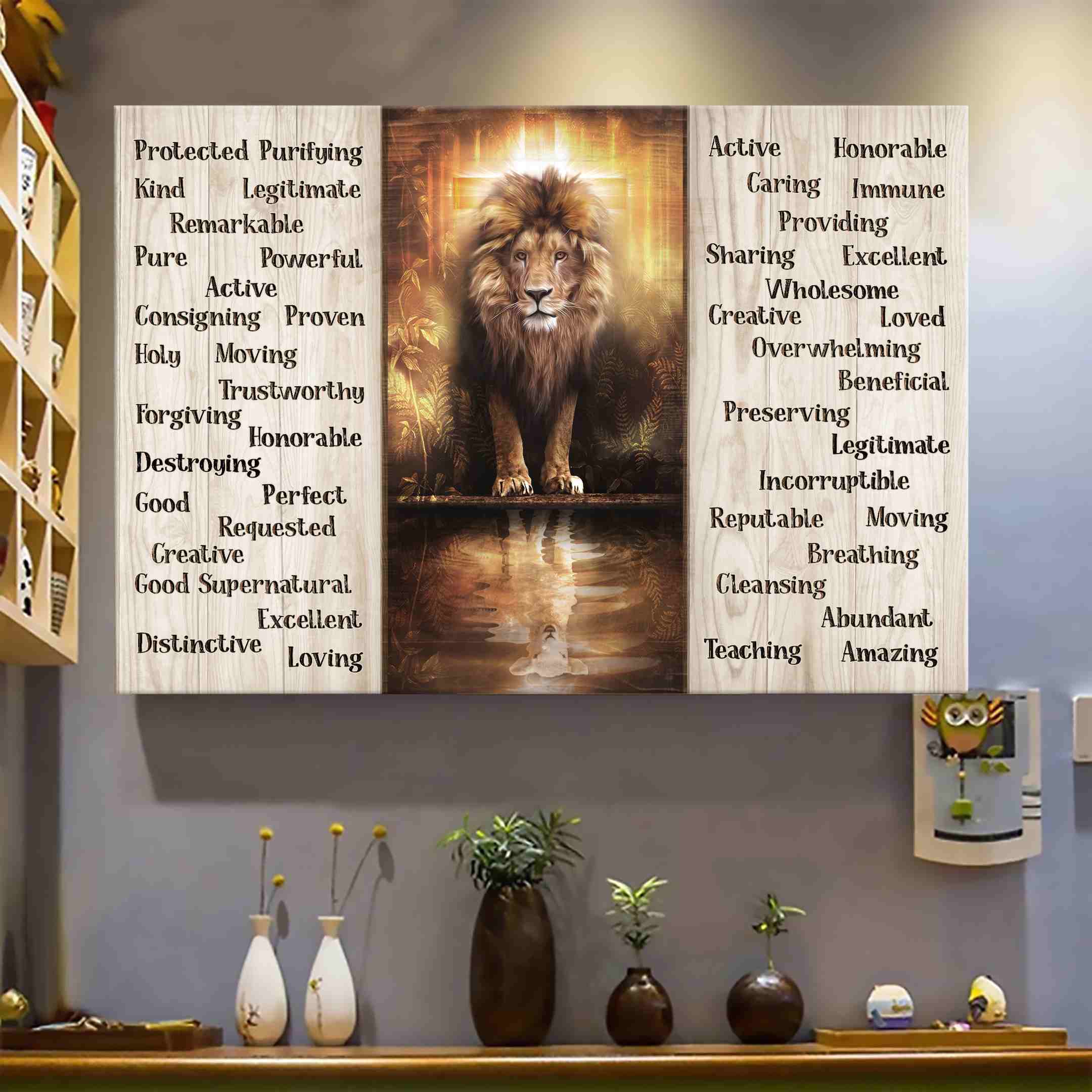 Amazing Lion Canvas Wall Art Home Decor