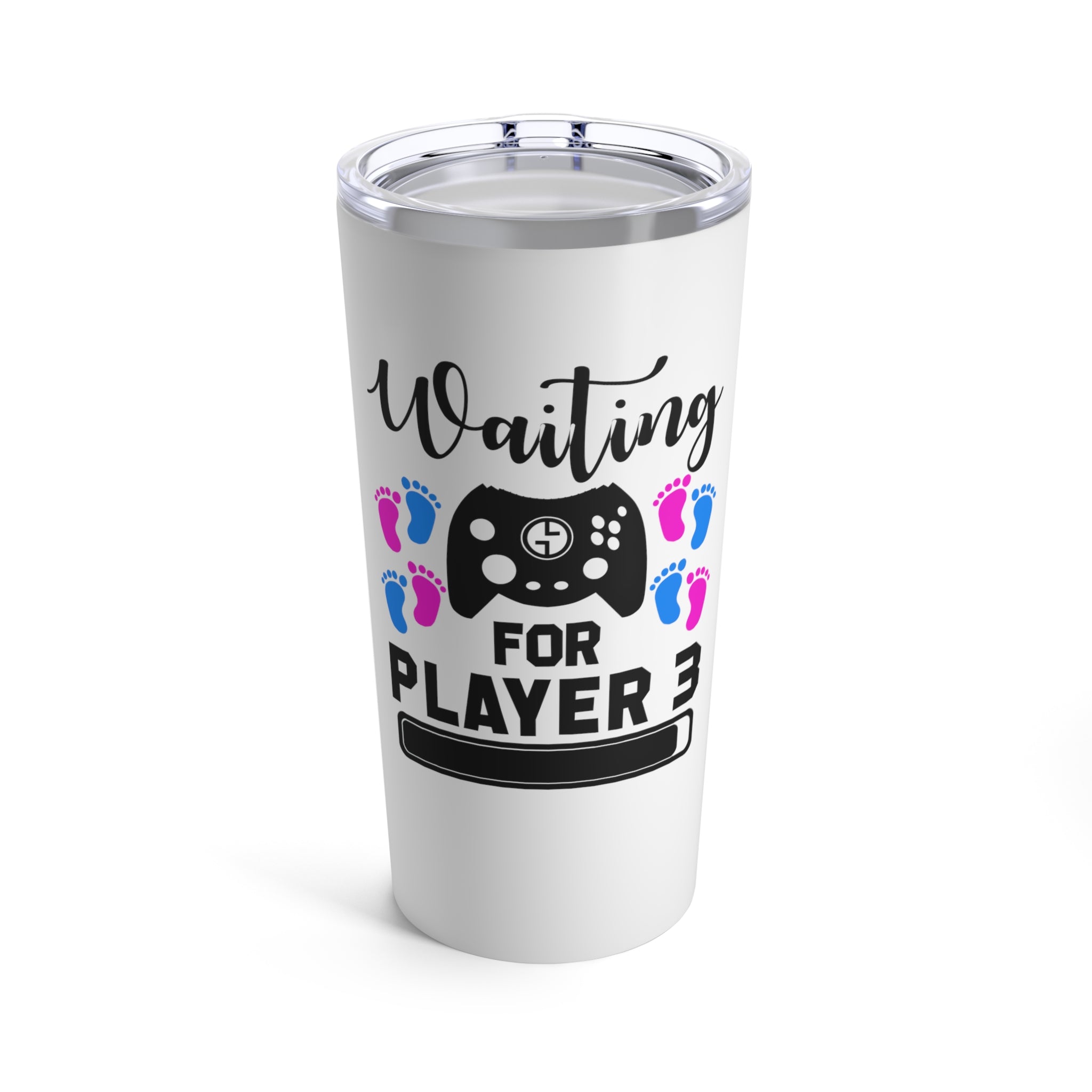 Waiting For Player Three Funny Maternity Shirt Tumbler 20Oz