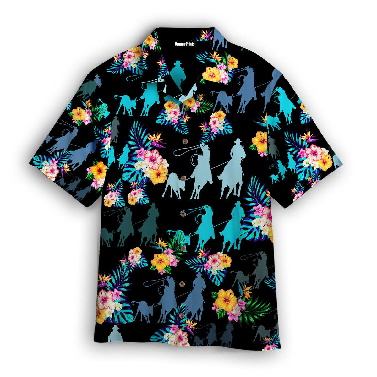 Tropical Team Roping Hawaiian Shirt – For Men And Women