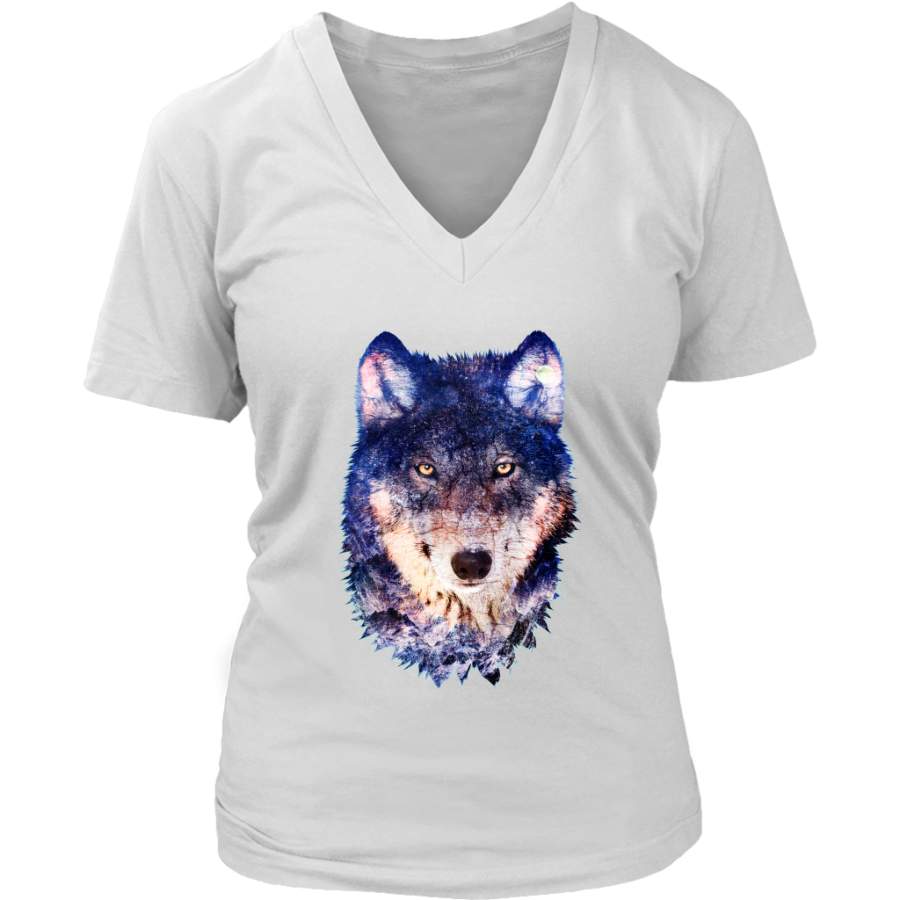 Wolf Women T-Shirt – Animal Face T-Shirt