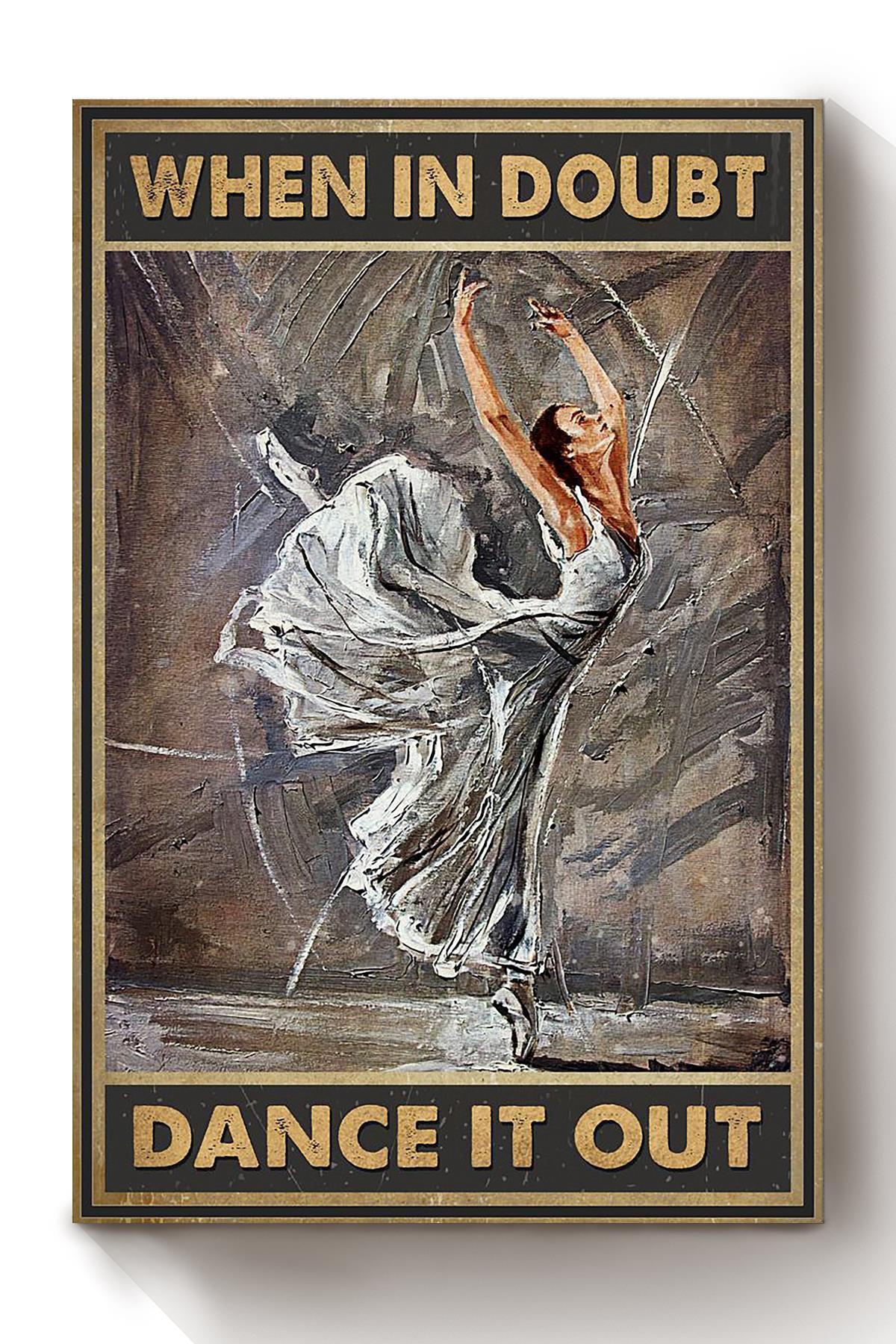 Ballet Dancer Girls Wall Decor Gift For International Women Day Home Decor Girlfriend Canvas