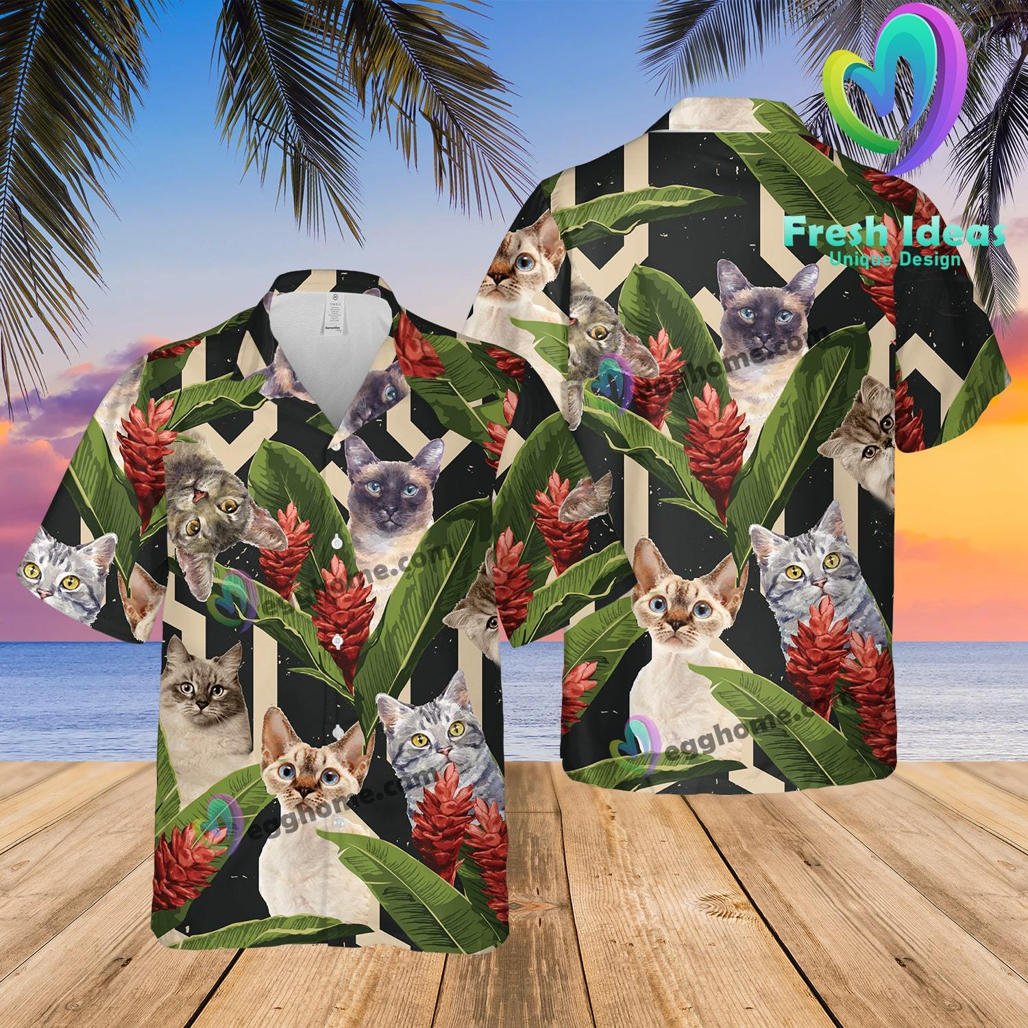 Best Cat Lovers Ever Summer Hawaii Beach Shirt Ha90324