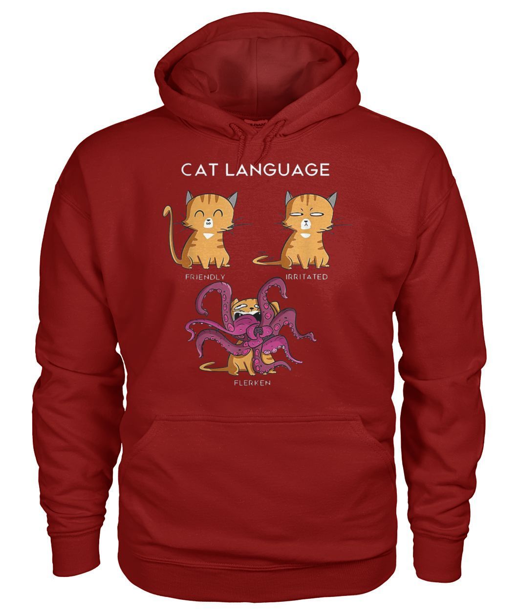 Cat Language Kitten Friendly Irritated Flerken Hoodie