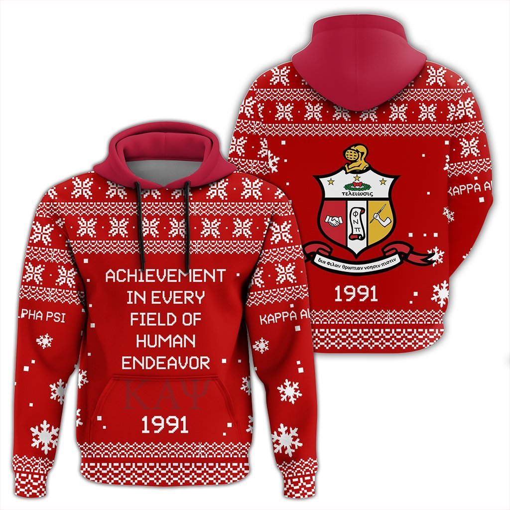 Greek Life Hoodie – Kappa Alpha Psi Xmas Motto Pullover